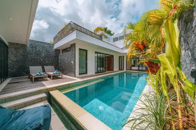 an image of a villa with a swimming pool at Villa Yasmee : Cozy and Modern 2 BR w/ Pool in Seminyak ! in Seminyak