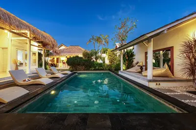 an image of a swimming pool in a villa at Newly renovated Villa Noa by Optimum Bali Villas in Seminyak
