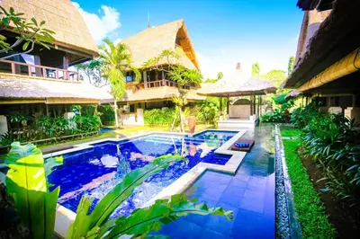 an image of a swimming pool at a resort at Radiant Jepun Villa in Legian