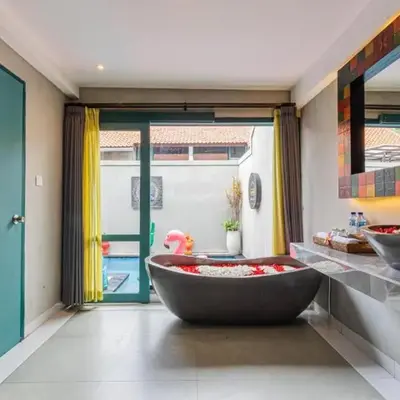Mezzanine Industrial 1 Bedroom Private Villa in Seminyak