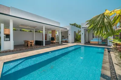 an image of a swimming pool in a villa at Villa Selikur 1 - Spacious 3BR Villa in Seminyak! Perfect location! in Seminyak
