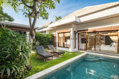 an image of a villa with a swimming pool at 2 Br Villa in Seminyak with private Pool and Parking in Seminyak