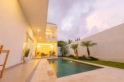 an image of a swimming pool in a house at Casa Moana Seminyak 3BR Stylish Private Pool Villa in Seminyak