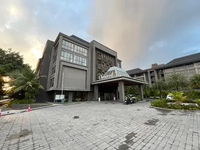 a large building with a building at Cozy Minimalist Apartment Lavaya N511 in Nusa Dua