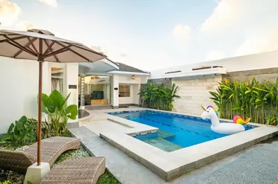 an image of a swimming pool in a house at LaLeBay Villa Seminyak in Seminyak