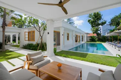 an image of a villa with a swimming pool at Amenara Estate by LifestyleRetreats in Canggu