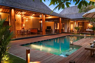 an image of a swimming pool in a villa at Villa Zarrin Seminyak Bali Luxury 3 bedroom villa in Seminyak