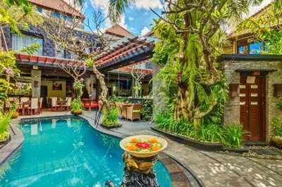 an image of a villa with a swimming pool at Kastara 4 BR Private Pool Villa in Seminyak