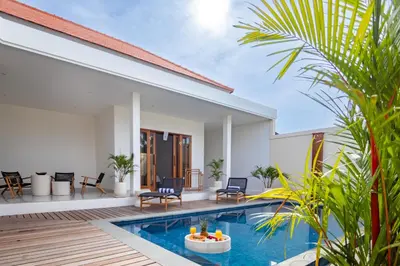 an image of a villa with a swimming pool at Kubung 1 - Villa with HUGE Pool and PS5 in Kerobokan