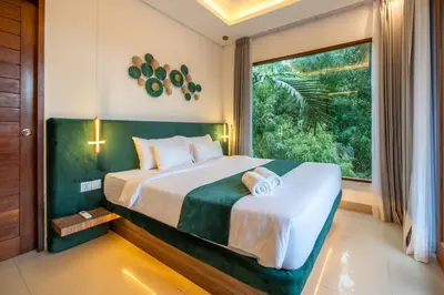 Gallery image of Magic River Villa Rice field view in Canggu