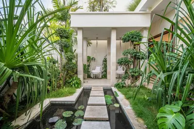 Gallery image of Magic River Villa Rice field view in Canggu