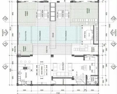 a floor plan of a building with at Villa True Colors in Legian