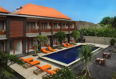 an image of a resort with a swimming pool at Kubu Cempaka Seminyak in Seminyak