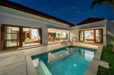 an image of a swimming pool in a villa at Sofia 1- Luxurious 2BR Villa with Private Pool in Canggu