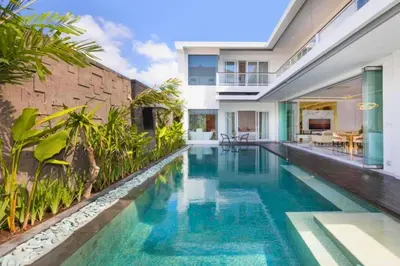 an image of a swimming pool in a house at Nayana 4 BR Private Pool Villa in Legian