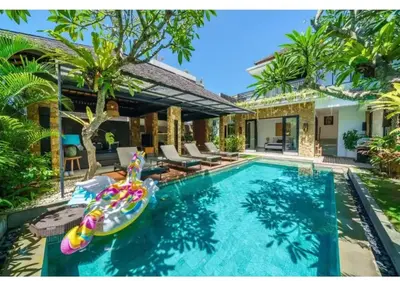 an image of a swimming pool in a villa at Villa J in Nusa Dua