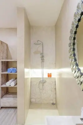 a bathroom with a shower in a room at T&J3 - New! Romantic 1BR pool villa in Umalas