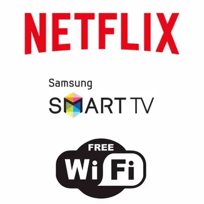 a set of two logos with the words netflix and streaming maturity at Bens Mertanadi Villa Two-Bedroom with Private Pool Kuta in Seminyak