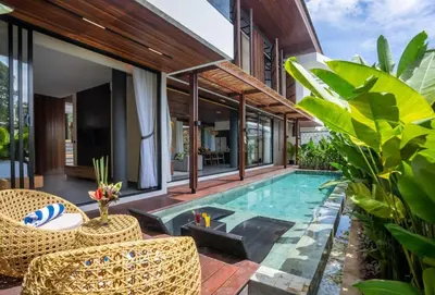 an image of a villa with a swimming pool at Oza Villa Canggu Managed by LEAD in Canggu