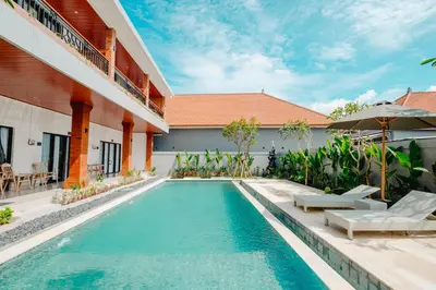 an image of a swimming pool in a villa at Kubu Dangin Guest House Kerobokan in Seminyak
