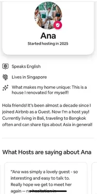 a screenshot of a text message about an ama sparked hottest at Aesthetic Villa Central Canggu With an Office in Canggu