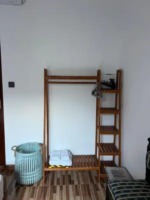 a room with a bunk bed and a ladder at Modern 3BR Villa with Private Pool & Rooftop in Nusa Dua in Nusa Dua