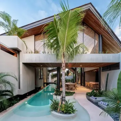House of Winds Complex - Lush 9BR Exotic Escape - 3x3BR Villas near Canggu