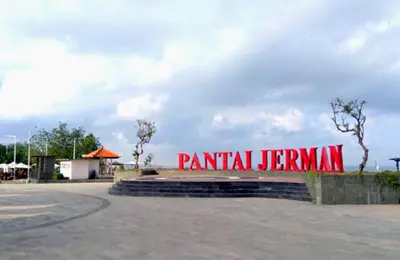 a red sign that reads painful jenkm istg at Easton Homestay in Ngurah Rai International Airport