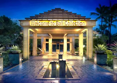 a welcome to ball collection sign in a building at Palm Light Nusa Dua in Nusa Dua