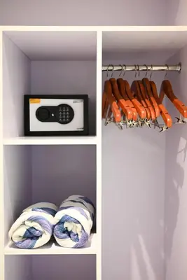 a walk in pantry with a drawer full of hot dogs at Villa Laskmi Legian in Seminyak