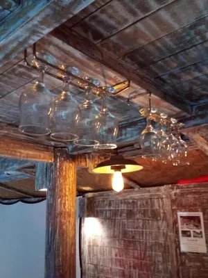 a group of glass bottles hanging from a ceiling at PROMO Private Vacation Rental Villa 2 Pools 4 Bedrooms 4 Bathroom Free Airport Pickup in Denpasar
