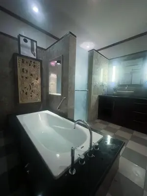 a large bathroom with a tub and a sink at Ohara Hideway 3BR Japanese Vibes Villa in Kerobokan Seminyak Bali in Seminyak