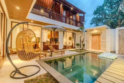 an image of a swimming pool in a house at Villa O'Anne 3 in Seminyak