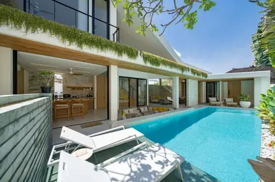 an image of a swimming pool in a house at Kona Resort - Seminyak in Kerobokan