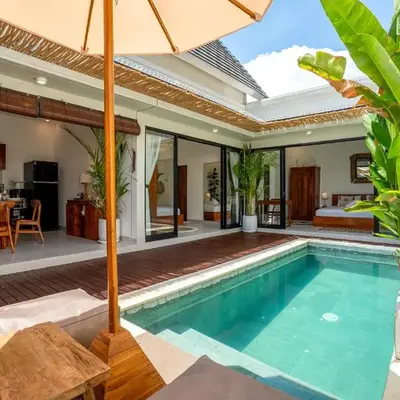 Cozy 2BR Villa Nara with Private Pool and Fitness Corner in Seminyak -Bali