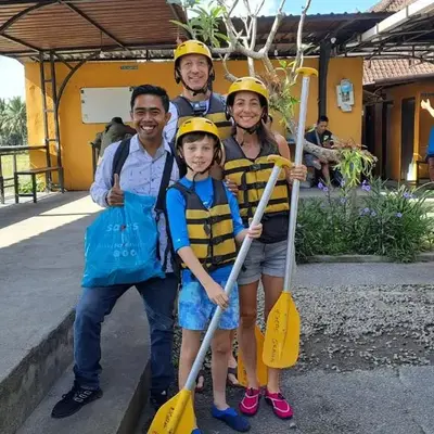 Bali Swing with Buggy adventure and white water Rafting