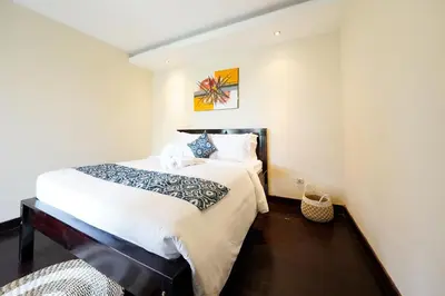 a bedroom with a large bed in a room at 3Bedrooms Villa with Pool West Sanur - Casa Del Sol in Sanur