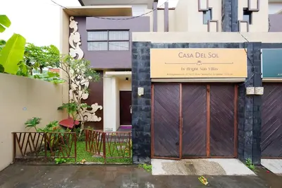 a building with a gate and a sign on it at 3Bedrooms Villa with Pool West Sanur - Casa Del Sol in Sanur