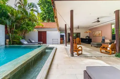 an image of a swimming pool in a villa at Indira Peaceful 1 BR Private Pool Villa in Seminyak