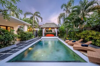 an image of a swimming pool in a villa at Villa Melbourne in Seminyak