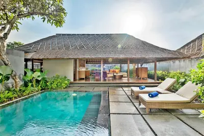 an image of a villa with a swimming pool at Mayaloka Villas Seminyak in Seminyak