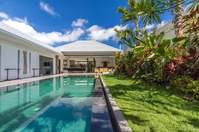 an image of a swimming pool in a villa at Villa Juna - Beautiful 3 Bedroom in Seminyak in Seminyak
