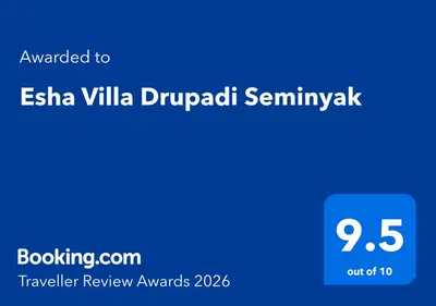 a screenshot of a cell phone with the text emailed to estina villarupal at Esha Villa Drupadi Seminyak in Seminyak