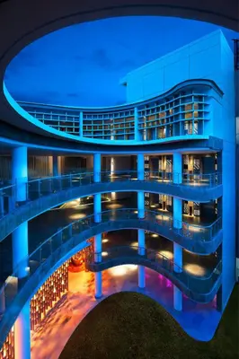 a view of a building at night at W Bali - Seminyak in Seminyak