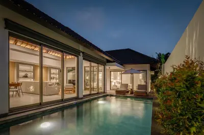 an image of a swimming pool in a villa at Villa Ria Bali in Seminyak