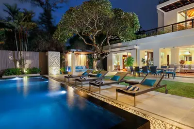 an image of a swimming pool in a house at Villa Camellia by Nakula in Jimbaran