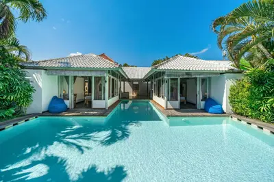 an image of a villa with a swimming pool at Villa Laksmana Hideaway 2 - Surrounded by water- 2bd villa with fantastic pool! in Seminyak