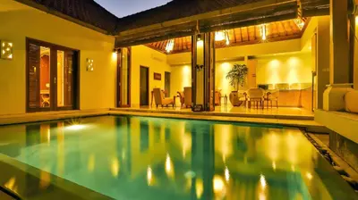 a swimming pool in a house at DISINI Luxury Spa Villas-CHSE Certified in Seminyak