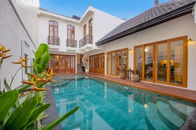 an image of a swimming pool in a villa at Villa Casa Adeline in Canggu