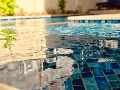 a close up of a swimming pool at Familytel Bali in Jimbaran